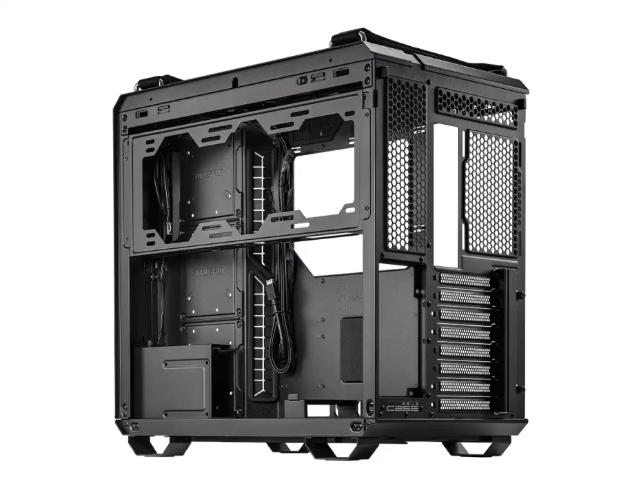 Case Asus Tuf Gaming Gt502/blk/tg S/fuente (gt502/blk/tg) Paneles De Vidrio, Negro