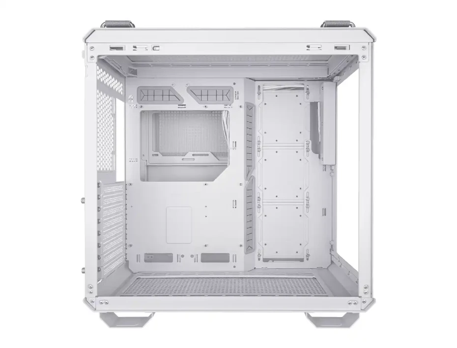 Case Asus Tuf Gaming Gt502/wht/tg S/fuente (90dc0093-b08000) Panel De Vidrio, Blanco
