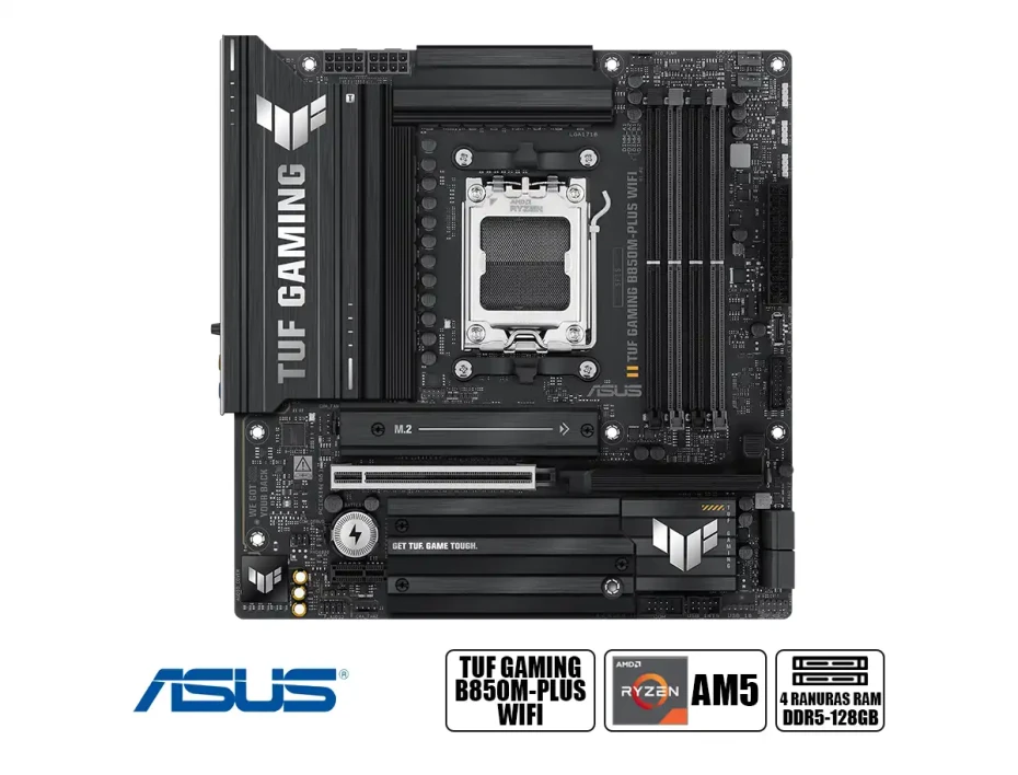 Placa Madre Asus B850m-plus Tuf Gaming Wifi (tuf Gaming B850m-plus Wifi) Socket Am5, Ddr5