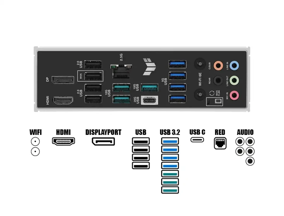 Placa Madre Asus B850m-plus Tuf Gaming Wifi (tuf Gaming B850m-plus Wifi) Socket Am5, Ddr5