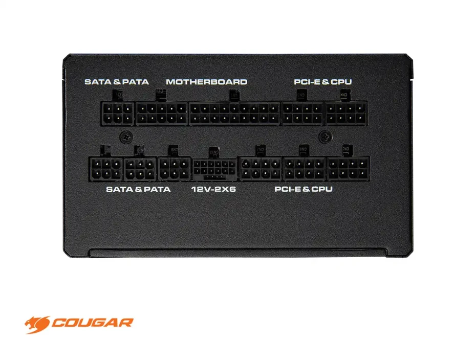Fuente De Poder Cougar 1000w Gle (31gf100004p01) Atx, 80 Plus Gold, Modular, Pcie 5.0, Negro