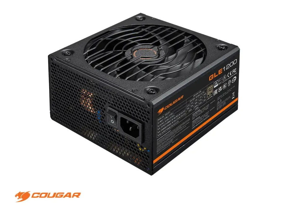 Fuente De Poder Cougar 1000w Gle (31gf100004p01) Atx, 80 Plus Gold, Modular, Pcie 5.0, Negro