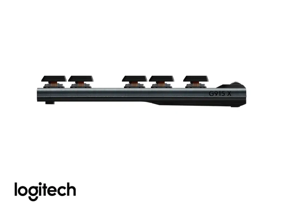 Teclado Gamer Inalambrico Logitech G915 X Lightspeed Tkl (920-012715) Mecanico, Switch Brown, Led Rgb, Negro