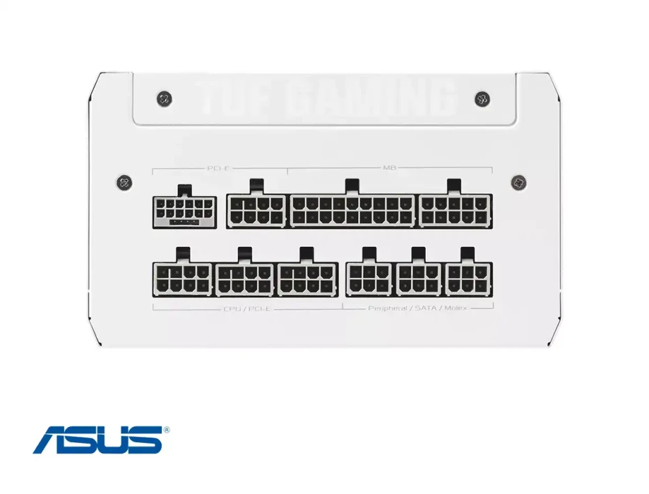 Fuente De Poder Asus 1000w Tuf Gaming 1000g (90-tuf-gaming-1000g-white) Atx, 80 Plus Gold, Modular, Blanco