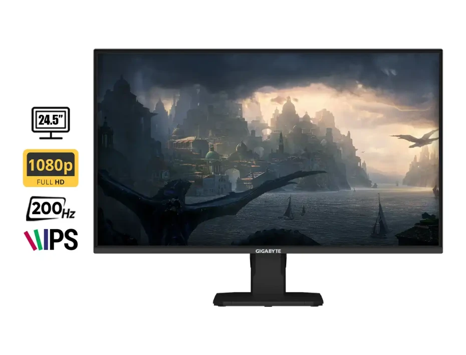 Monitor Gigabyte 24.5" Pulgadas Gs25f2 Gaming Fhd Ips, 200hz, 1ms, 2hdmi, 1dp