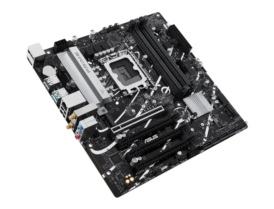 Placa Madre Asus B760m A Ax6 Ii (prime B760m-a Ax6 Ii) Socket Lga 1700, Ram Ddr5  Buss 7200oc Mhz, Wifi
