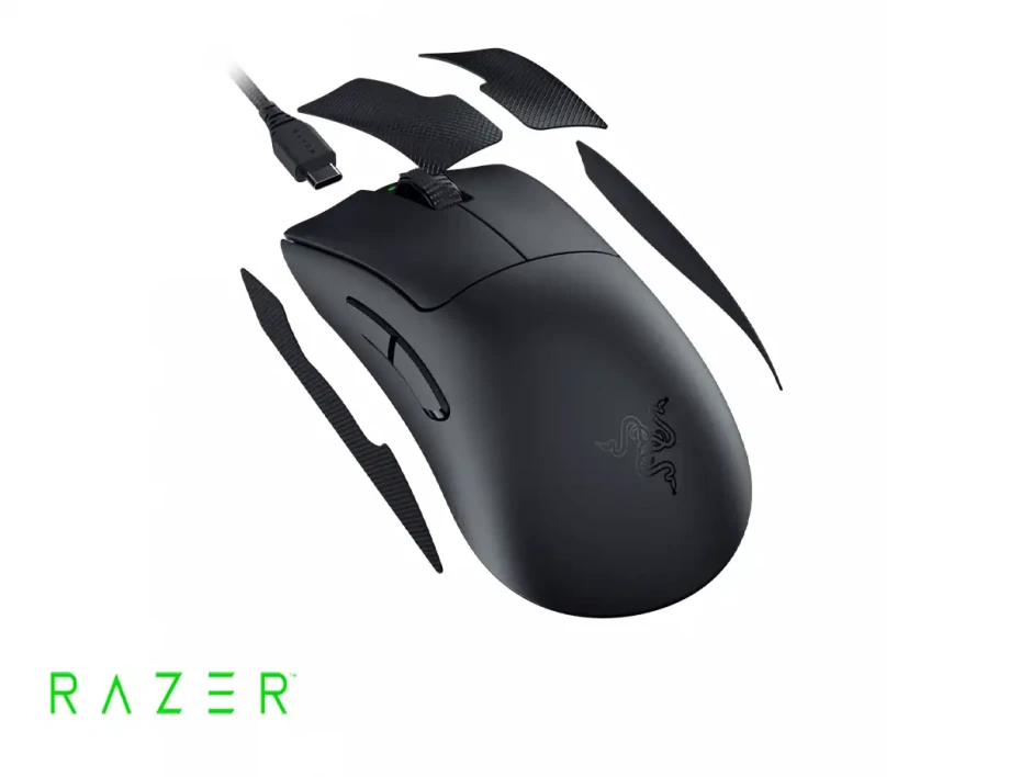 Mouse Inalambrico Razer Deathadder V3 Pro Gaming (rz01-04630300-r3wl) Hasta 30,000 Dpi, 5 Botones Programables, Negro