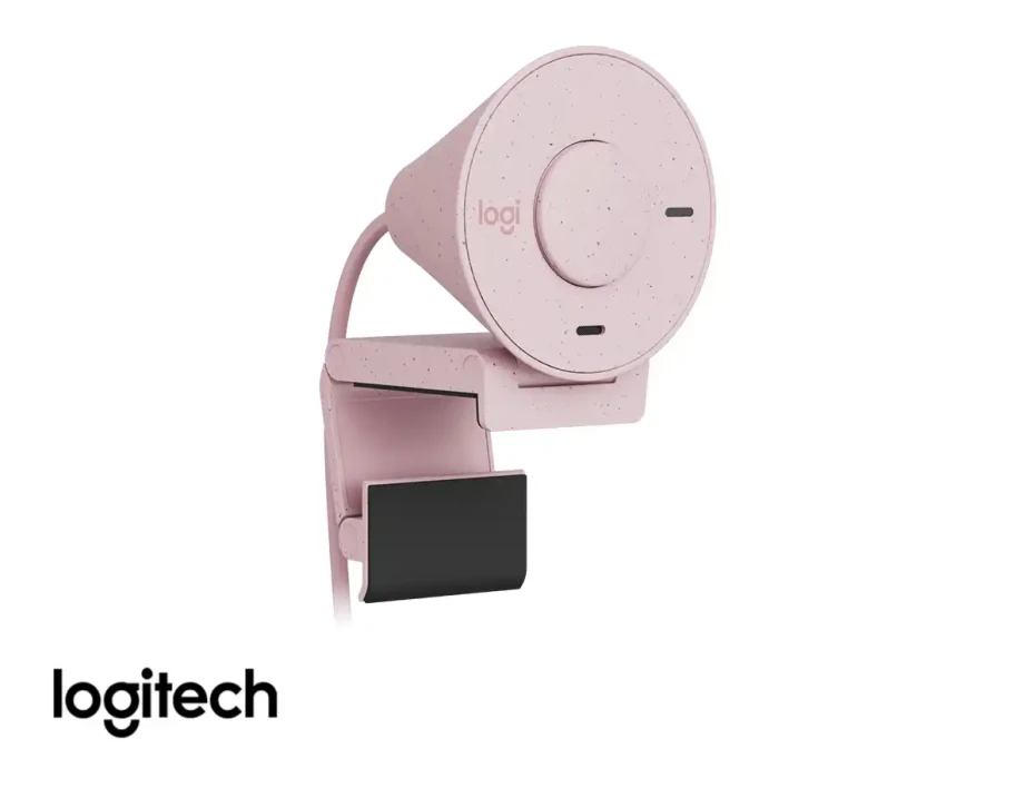 Camara Web Logitech Brio 300 (960-001446) Fhd 1920 X 1080, MicrÓfono Incorporado, Conexion Usb C, 4 Megapixeles, Lente De Cristal, Rosado