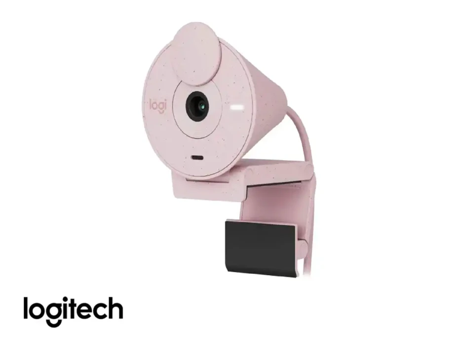 Camara Web Logitech Brio 300 (960-001446) Fhd 1920 X 1080, MicrÓfono Incorporado, Conexion Usb C, 4 Megapixeles, Lente De Cristal, Rosado