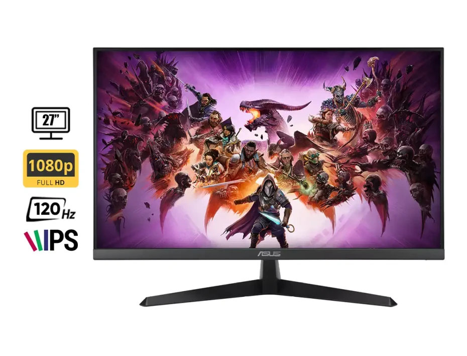 Monitor Asus 27 Pulgadas, (vy279hgr) Ips, Puerto Vga, Hdmi, 1ms, 120hz, Resolucion 1920x1080