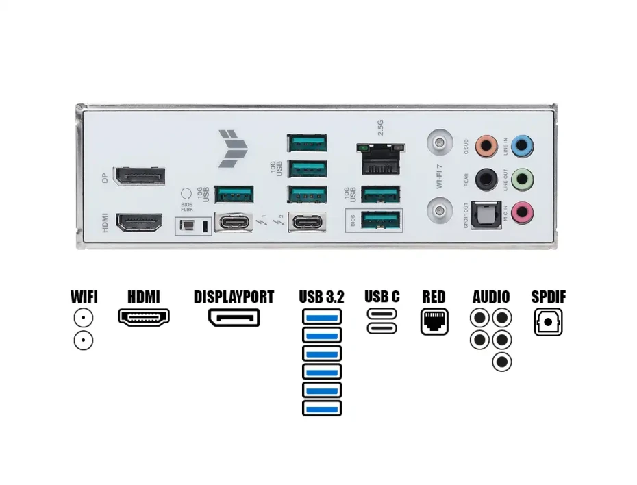 Placa Madre Asus Z890-pro Wifi Tuf Gaming (90mbtuf Z890-pro Wifim Ddr5 Buss 9066oc Mt/s, Core Ultra Gen. 15, Rgb, Wifi 7