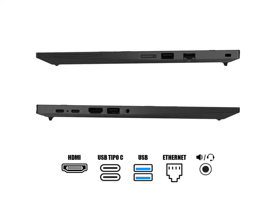Laptop Lenovo Core Ultra 7-155u Thinkpad T14 Gen 5 (21mm001rlm) Pantalla 14" Wuxga, Ram 16gb, Ssd 1tb, Win11 Pro