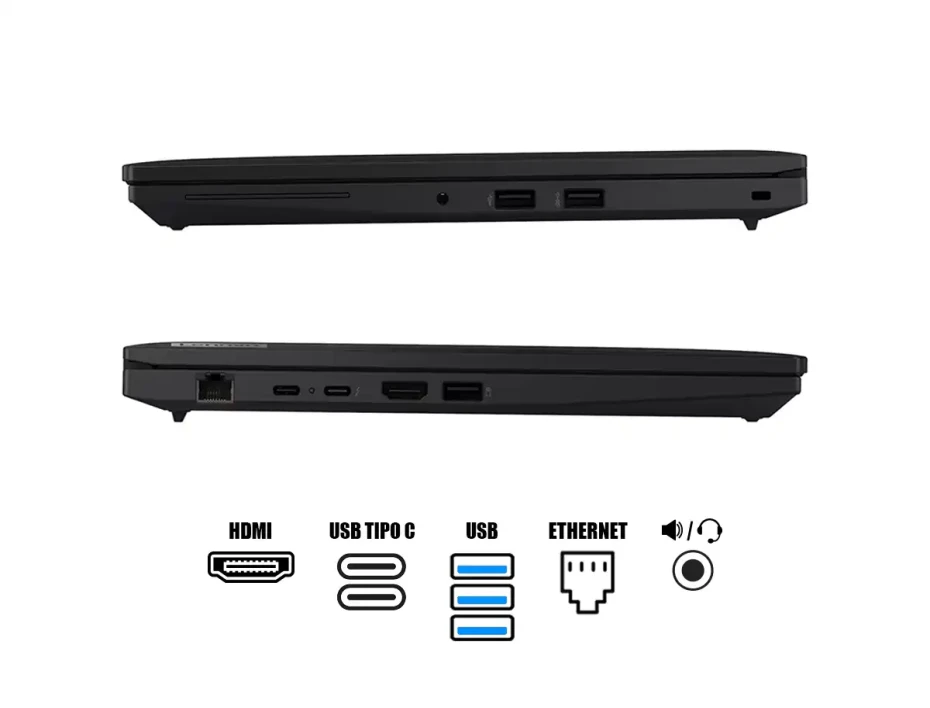 Laptop Lenovo Core Ultra 7-155u Thinkpad L14 Gen 5 (21l2000xlm) Pantalla 14" Wuxga, Ram 16gb, Ssd 1tb, Win11 Pro