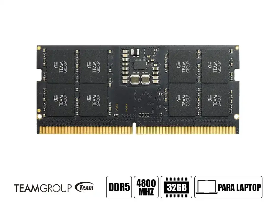 Memoria Para Laptop Sodimm Teamgroup 32gb Ddr5 Elite (ted532g4800c40d-s01) 4800 Mhz