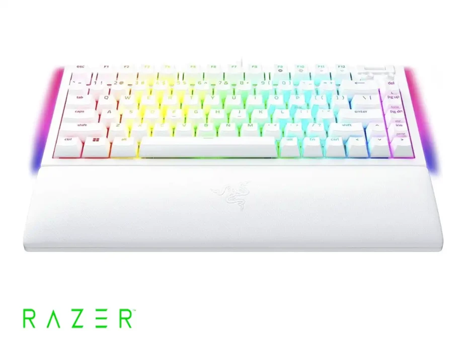 Teclado Gamer Razer Blackwidow V4 75% (rz03-05001700-r3m1) Mecanico, Switch Orange, , Led Rgb, Blanco