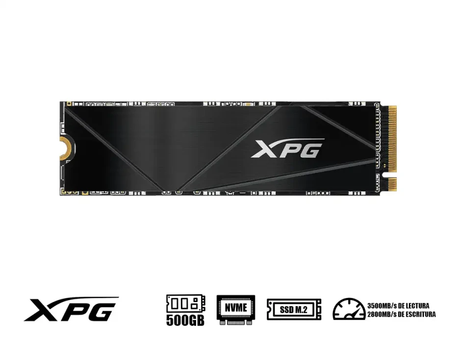 Unidad De Almacenamiento Ssd M.2 Pcie Xpg 500gb Nvme Gammix S50, 2280, (sgammixs50c-500g-cs) Hasta 3500mb/s