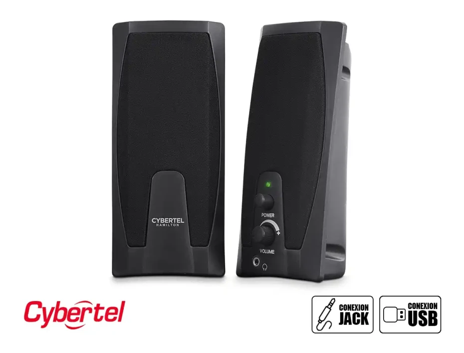 Parlante Cybertel Hamilton S203 6 Watts (cyb S203) Interfaz Jack 3.5 Mm Y Usb EnegÍa