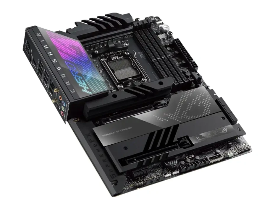 Placa Madre Asus X670e Rog Crosshair Hero (rog Crosshair X670e) Socket Am5, Ram Ddr5 Buss 8000oc Mhz, Rgb