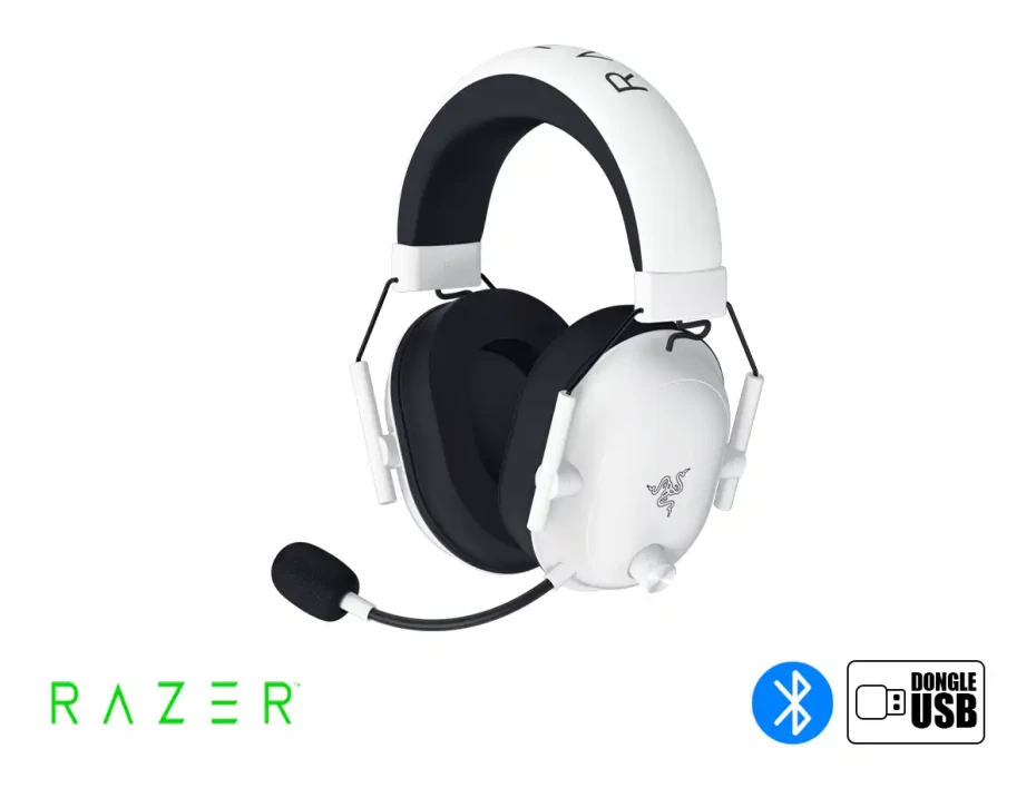 Auricular Inalambrico Razer Blackshark V2 Hyperspeed Gaming (rz04-04960200-r3u1) Interfaz Usb, Bt, Thx, Con Microfono, Blanco
