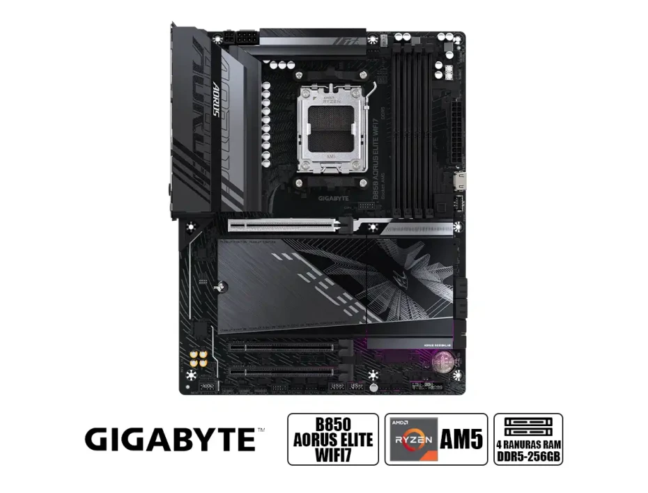 Placa Madre Gigabyte B850 Aorus Elite Wifi7 (b850-a-elite-wf7) Socket Am5, Ddr5, Wifi