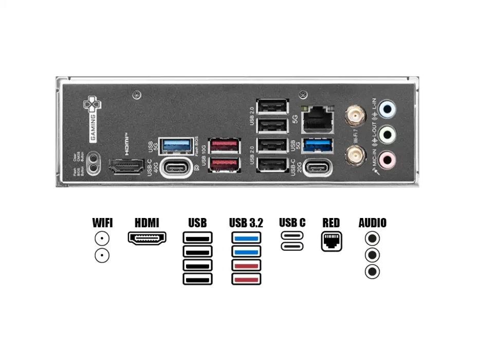 Placa Madre Msi X870 Gaming Plus Wifi (msi -x870-gamingp- Wifi ) Socket Am5, Ram Dddr5 Buss 8400oc Mhz