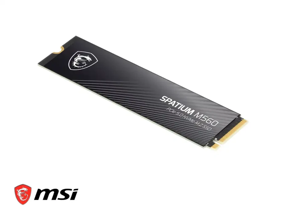 Unidad De Almacenamiento Ssd M.2 Pcie Msi 1tb Nvme Spatium M560, 2280 (s78-440l0f0-p83) 8700mb/s De Escritura Y  Hasta 10 300 Mb/s De Lectura