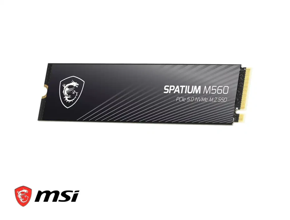 Unidad De Almacenamiento Ssd M.2 Pcie Msi 1tb Nvme Spatium M560, 2280 (s78-440l0f0-p83) 8700mb/s De Escritura Y  Hasta 10 300 Mb/s De Lectura