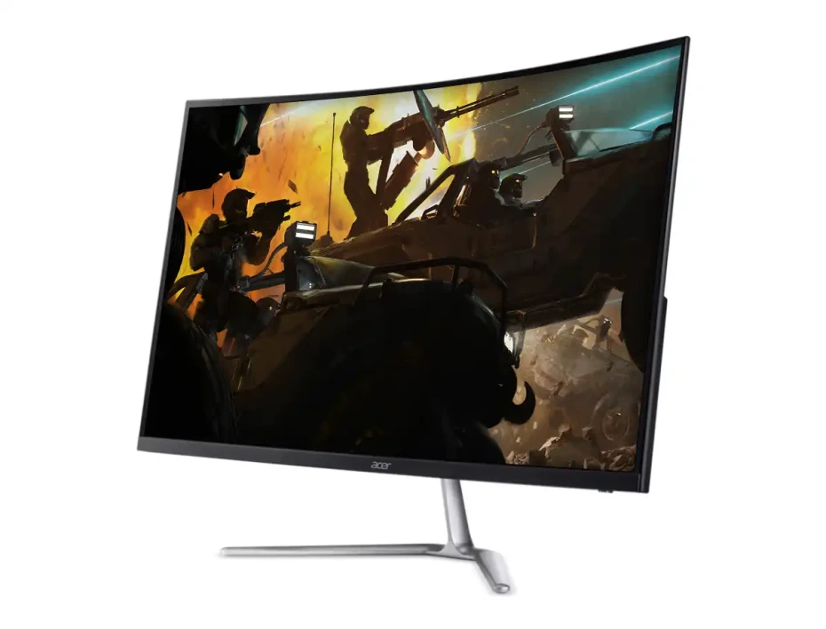 Monitor Acer 31.5 Pulgadas Eda320q Pbiipx, Nitro Curvo Led Fhd, 1 Hdmi 1 Displayport, Frecuencia 165hz, 1ms (um.je0aa.p02) Altavoces