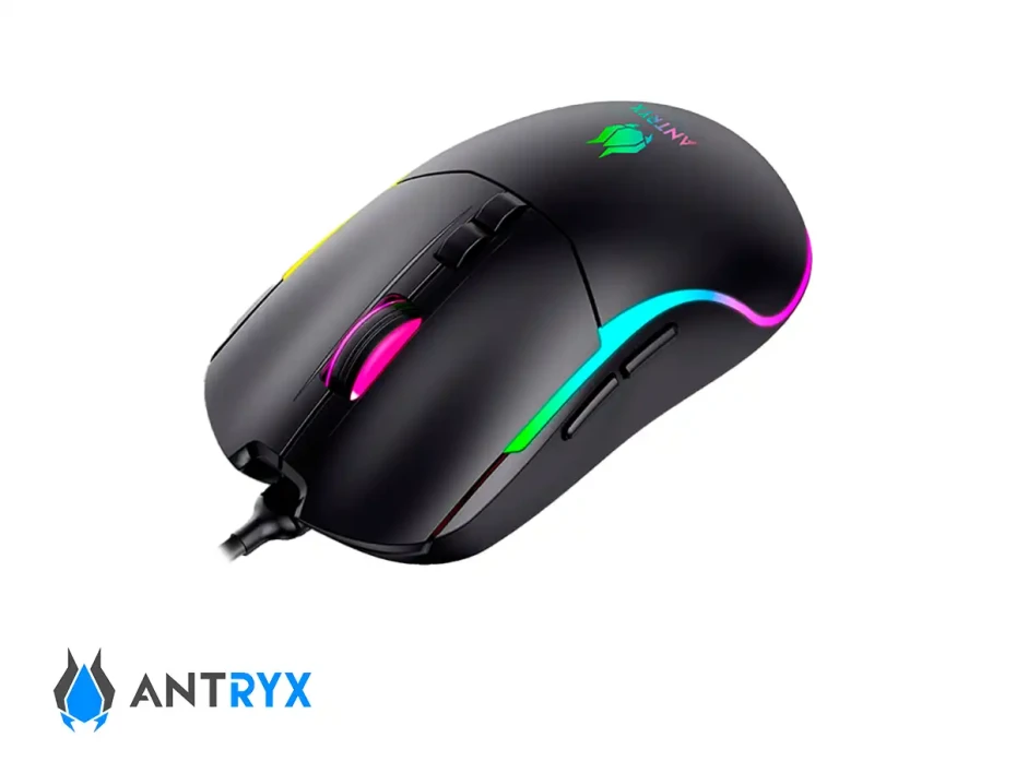 Mouse Antryx Chrome Storm M660 Gaming, Sensor Hasta 7,200 Dpi, Iluminacion Rgb, Con 7 Botones, Conexion Usb, Color Negro (agm-m660k)