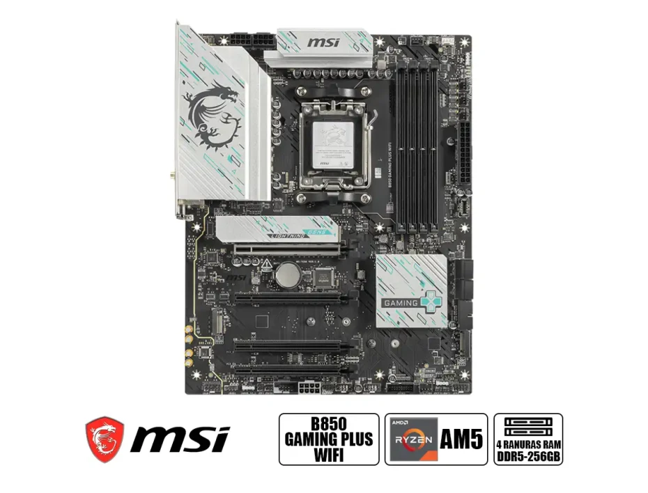 Placa Madre Msi B850  Plus Wifi (b850 Gaming Plus Wifi  Socket Am5, Ddr5 Atx 4 Slot De Ram