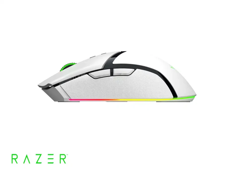 Mouse Inalambrico Razer Cobra Pro (rz01-04660200-r3u1) 30.000 Dpi, 10 Botones Programables, Receptor Usb, Usb C, Bt, Rgb, Blanco