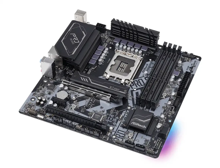 Placa Madre Asrock B660m Pro Rs (90-mxbgwo-a0uayz) Socket Lga 1700, Ram Ddr4 Buss 4800oc Mhz, 14va, 13va, 12va Gen, Rgb