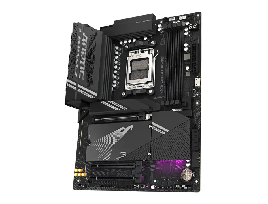 Placa Madre Gigabyte X870 Aorus Elite Wifi7 (x870 Aorus Elite) Socket Am5, Ram Dddr5 Buss 8200oc Mt/s