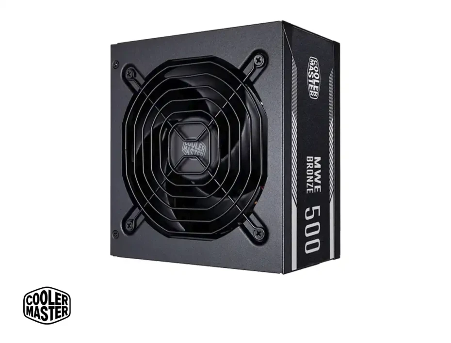 Fuente De Poder Cooler Master 500w Mwe (mpe-5501-acaab-us) Atx, 80 Plus Bronze, No Modular, Negro