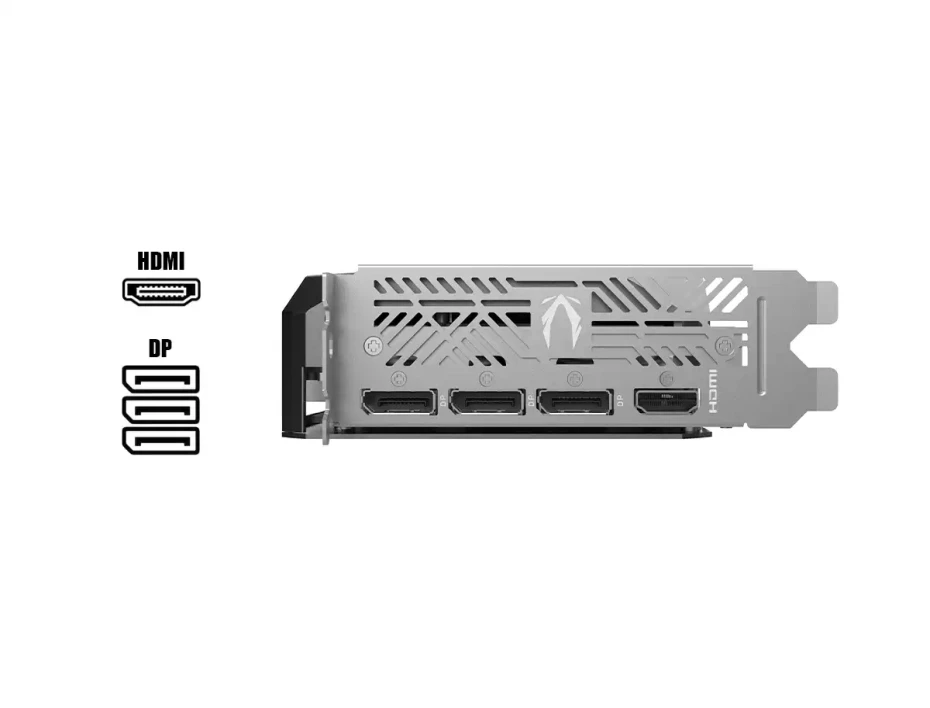 Tarjeta De Video Zotac Rtx 5060 8gb Amp Gddr7 (zt-b50600f-10m) Geforce Nvidia 128 Bits, 2 Ventiladores