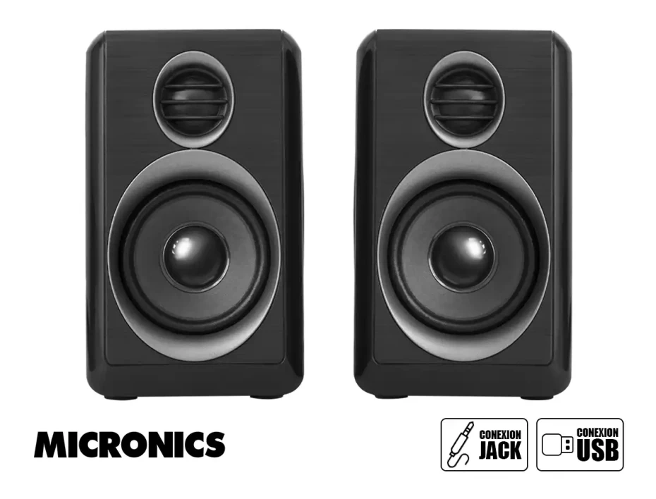 Parlante Micronics Iron Mic S314b 10 Watts (s314b) Interfaz Jack 3.5 Mm Y Usb EnegÍa