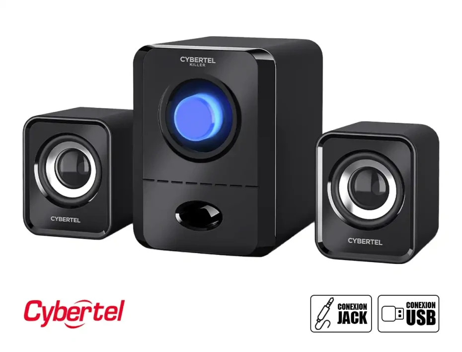 Parlante Cybertel Killer Cyb S501 (cyb S501) Led Rgb, Negro