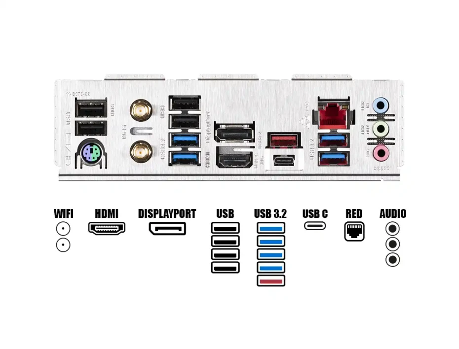 Placa Madre Gigabyte Z790 Ud Ac (gbz790-udac) Socket Lga 1700, Ram Ddr5 Buss 7600oc Mhz, 14va, 13va, 12va Gen, Wifi