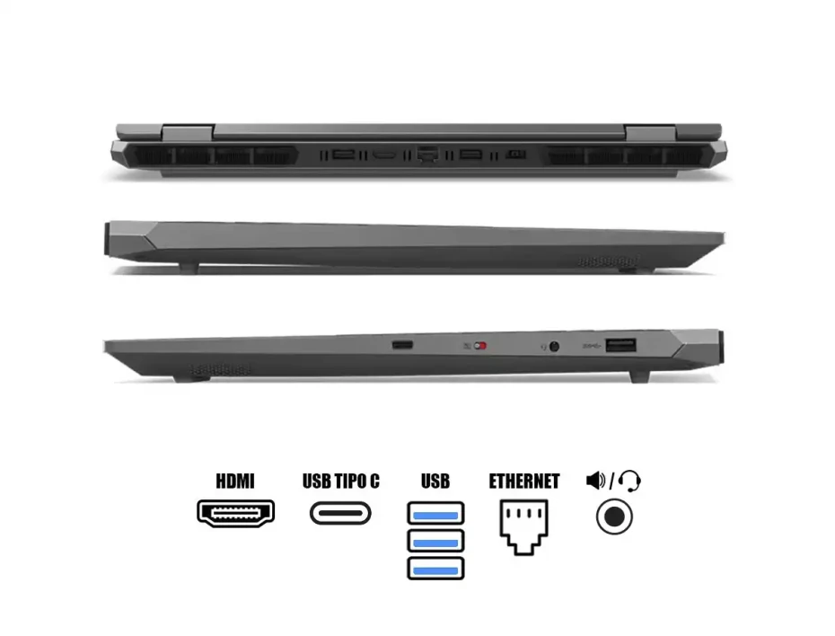 Laptop Lenovo Ryzen 7-8845hs Loq 15ahp9 Gaming (83dx00avus) Pantalla 15.6" Fhd, Ram 16gb, Ssd 1tb, Rtx 4060 8gb, Ips, Win11, Luna Gray