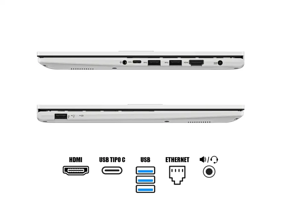 Laptop Asus Core 5-120u Vivobook F1404vap (f1404vap-qb51-wh) Pantalla 14", Ram 8gb, Ssd 512gb, Win11, Aurora White