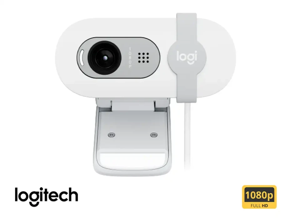 Camara Web Logitech Brio 100 (960-001615) Fhd 1920 X 1080, MicrÓfono Incorporado, Blanco