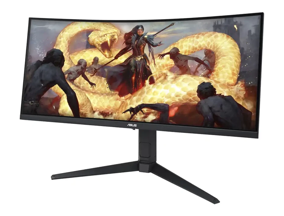 Monitor Asus 34 Pulgadas Tuf Gaming Vg34vql3a (vg34vql3a) Frecuencia 180hz, 1ms, Curvo, 1 Hdmi, 1 Dp, Hdr400, Altavoces