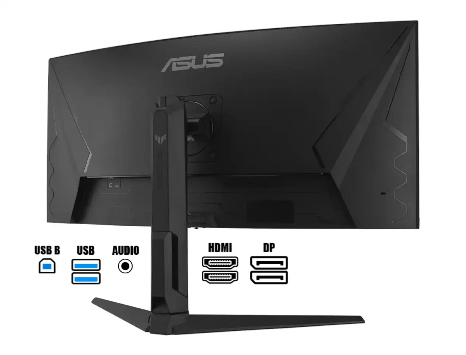 Monitor Asus 34 Pulgadas Tuf Gaming Vg34vql3a (vg34vql3a) Frecuencia 180hz, 1ms, Curvo, 1 Hdmi, 1 Dp, Hdr400, Altavoces