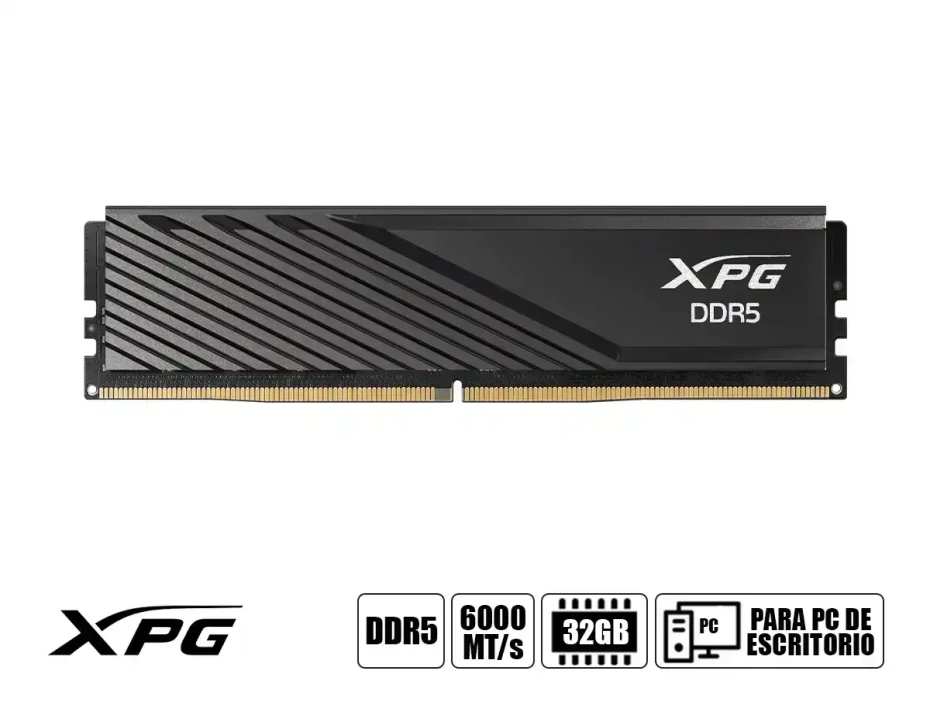 Memoria Ram Xpg Ddr5 32gb Lancer Blade (ax5u6000c3032g-slabbk) 6000 Mt/s, Negro, Cl30