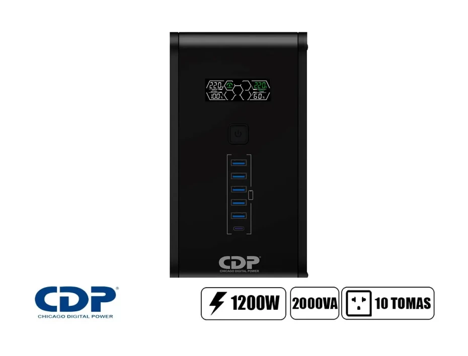Ups Cdp R-smart 2010i Interactivo, 2000va / 1200w / 220v (r-smart2010i)