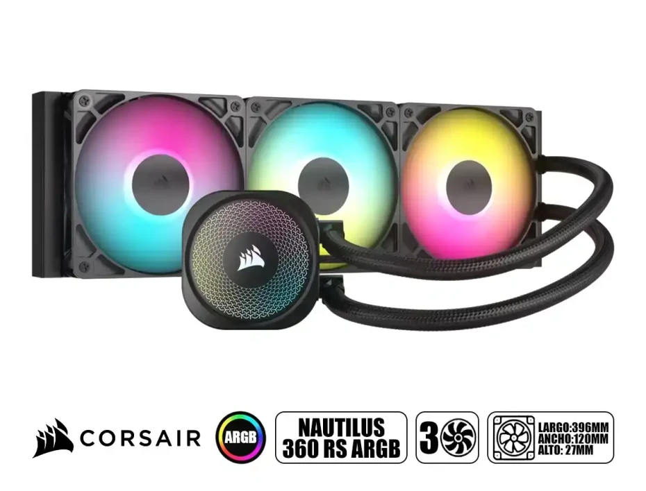 Sistema De Enfriamiento Liquido Corsair Naitilus 360 (cw-9060093-ww) Argb