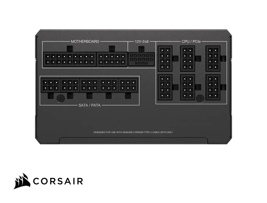 Fuente De Poder Corsair 1000w Rm1000x (cp-9020271-na) Atx, 80 Plus Gold, Modular, Negro