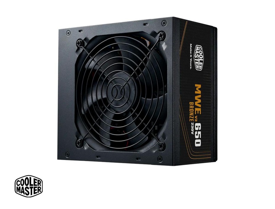 Fuente De Poder Cooler Master 650w Mwe V3 (mpe-6501-acaaw-3bus) Atx, 80 Plus Bronze, Negro