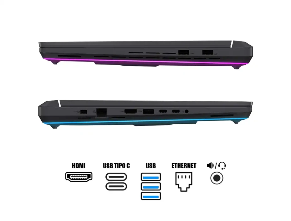 Laptop Asus Core I9 14900hx Rog Strix G16 Gaming G615jmr-rv017w (90nr0lb1-m000j0) 16" Fhd 165hz, Ram 16gb, Ssd 1tb, Rtx 5060 8gb, Win11, Esp.