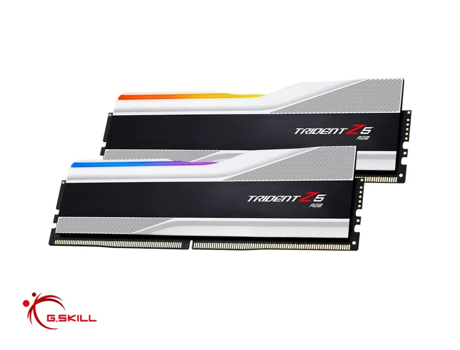 Memoria Ram G.skill Ddr5 96gb (48gbx2) Trident Z5 Rgb (f5-6400j3239f48gx2-tz5rs) 6400 Mt/s, Blanco, Rgb, Xmp